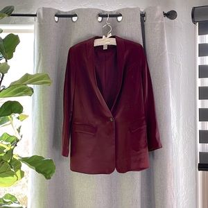 Burgundy H&M Blazer